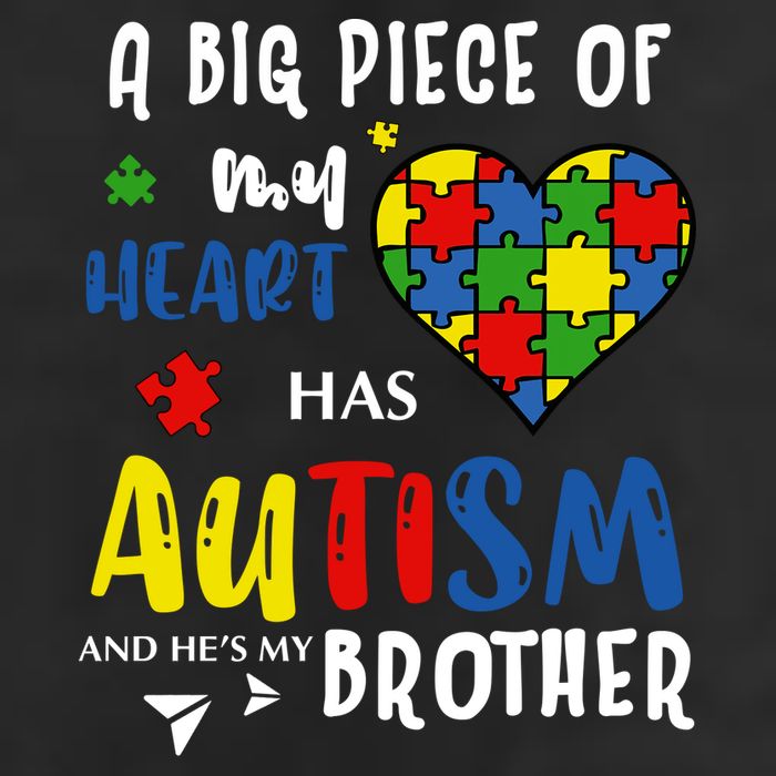 Autism Brother Heart Puzzle Autism Awareness Adult Drive Performance Visor