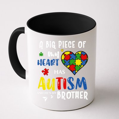 Autism Brother Heart Puzzle Autism Awareness Mug
