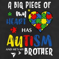 Autism Brother Heart Puzzle Autism Awareness 11oz C Handle Ceramic Mug