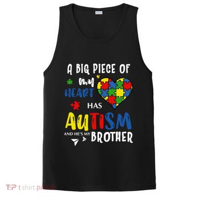 Autism Brother Heart Puzzle Autism Awareness PosiCharge Competitor Tank