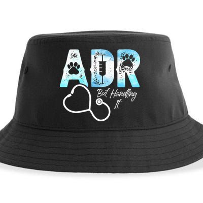 ADR But Handling It Funny Veterinary Sustainable Bucket Hat