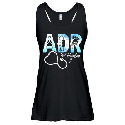 ADR But Handling It Funny Veterinary Ladies Essential Flowy Tank