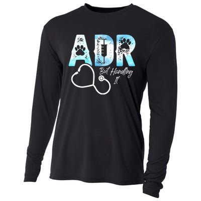 ADR But Handling It Funny Veterinary Cooling Performance Long Sleeve Crew