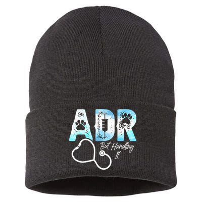 ADR But Handling It Funny Veterinary Sustainable Knit Beanie