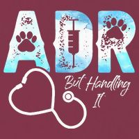 ADR But Handling It Funny Veterinary 16oz Travel Tumbler