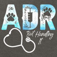 ADR But Handling It Funny Veterinary Cotton Canvas Backpack