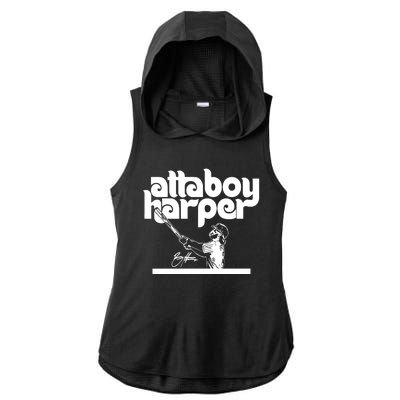 Atta Boy Harper Philadelphia Ladies PosiCharge Tri-Blend Wicking Draft Hoodie Tank