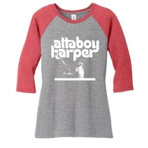 Atta Boy Harper Philadelphia Women's Tri-Blend 3/4-Sleeve Raglan Shirt