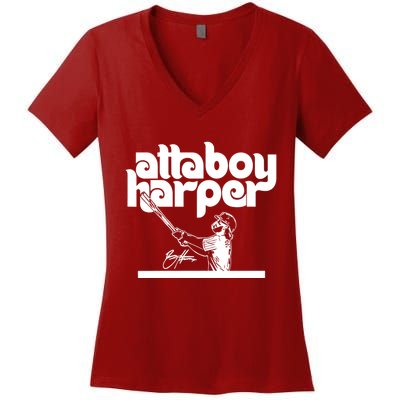 Atta Boy Harper Philadelphia Women's V-Neck T-Shirt