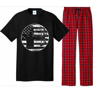 Archery Bow Hunting USA American Flag 4th Of July Gift Pajama Set