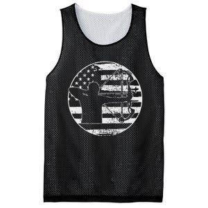 Archery Bow Hunting USA American Flag 4th Of July Gift Mesh Reversible Basketball Jersey Tank