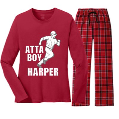 Atta Boy Harper Philadelphia Women's Long Sleeve Flannel Pajama Set 