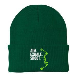 Archery Bow Hunting Aim Exhale Shoot Knit Cap Winter Beanie