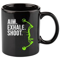 Archery Bow Hunting Aim Exhale Shoot 11oz C Handle Ceramic Mug