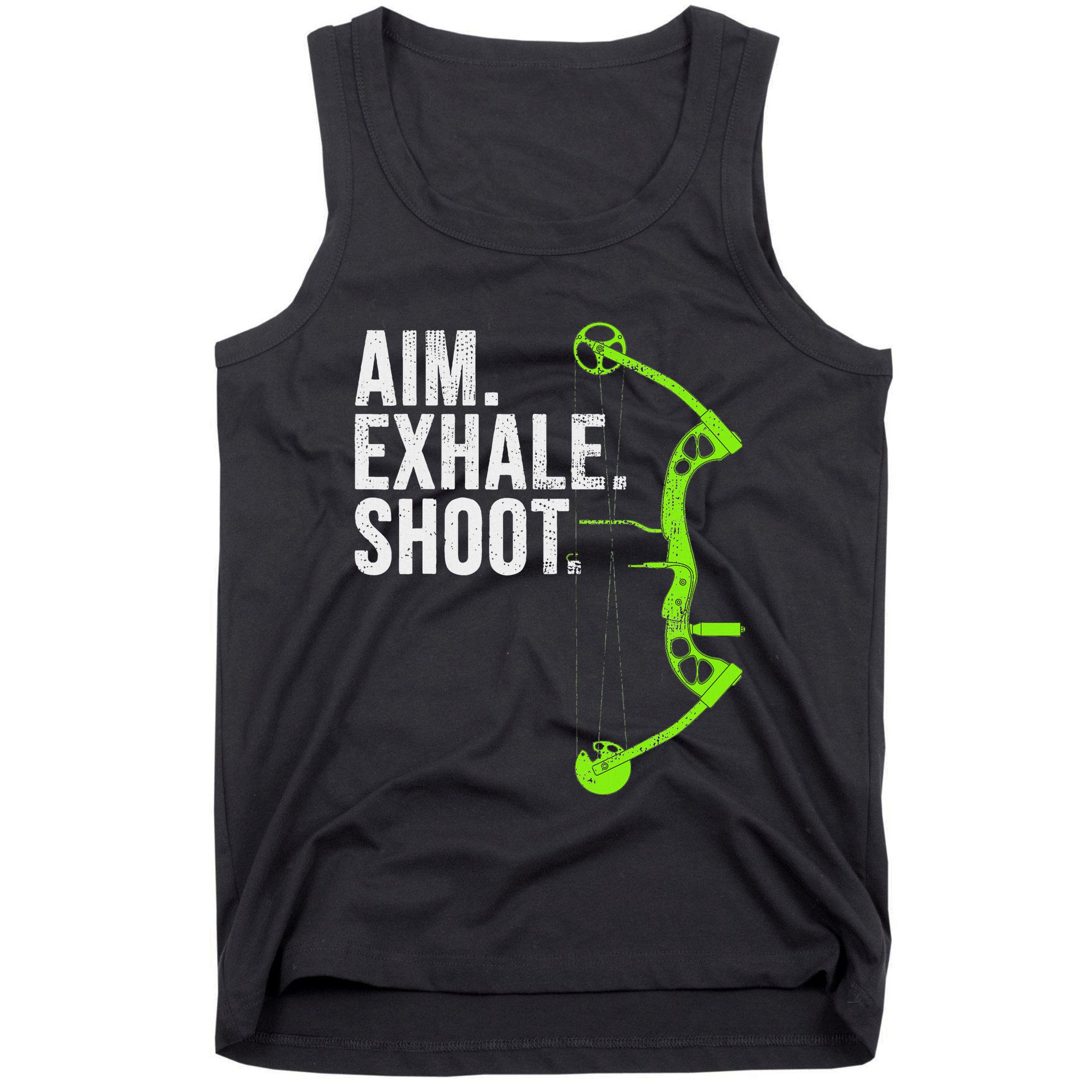 Archery Bow Hunting Aim Exhale Shoot Tank Top