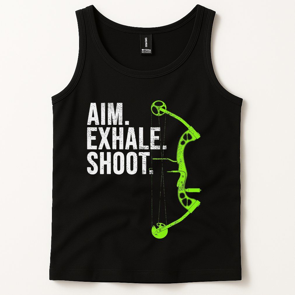 Archery Bow Hunting Aim Exhale Shoot Tank Top