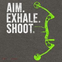 Archery Bow Hunting Aim Exhale Shoot Cotton Canvas Backpack