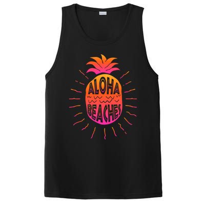 Aloha Beaches Hawaii Beach Summer Vacation Funny Gift PosiCharge Competitor Tank