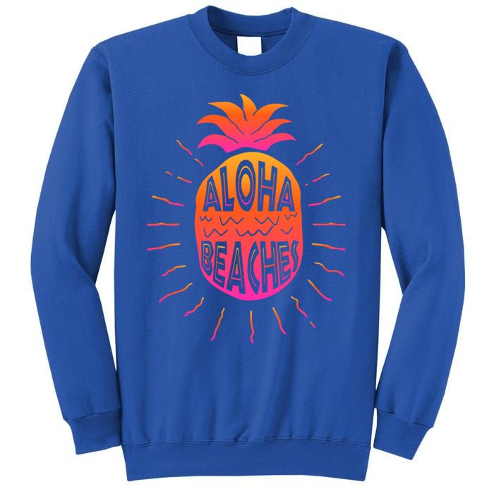 Aloha Beaches Hawaii Beach Summer Vacation Funny Gift Sweatshirt