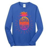 Aloha Beaches Hawaii Beach Summer Vacation Funny Gift Tall Long Sleeve T-Shirt