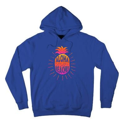 Aloha Beaches Hawaii Beach Summer Vacation Funny Gift Tall Hoodie