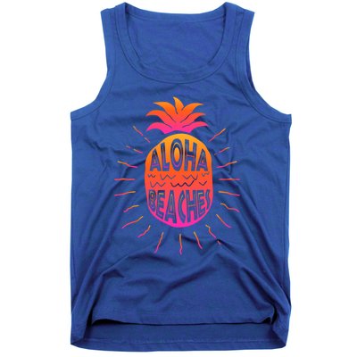 Aloha Beaches Hawaii Beach Summer Vacation Funny Gift Tank Top