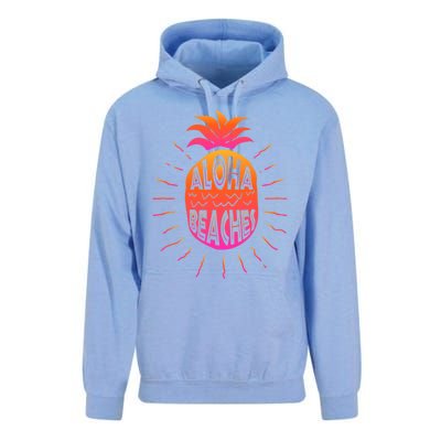 Aloha Beaches Hawaii Beach Summer Vacation Funny Gift Unisex Surf Hoodie