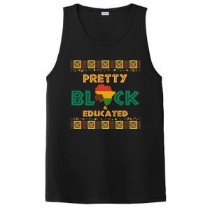 Afro Black History Month African Pretty Black And Educated Gift PosiCharge Competitor Tank