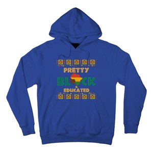 Afro Black History Month African Pretty Black And Educated Gift Hoodie