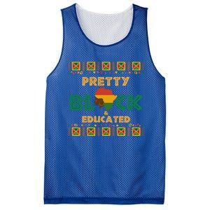 Afro Black History Month African Pretty Black And Educated Gift Mesh Reversible Basketball Jersey Tank