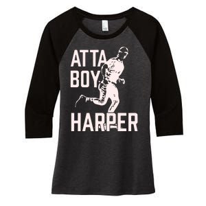 Atta Boy Harper Women's Tri-Blend 3/4-Sleeve Raglan Shirt