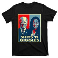 Anti Biden Harris Shits N Giggles Political T-Shirt