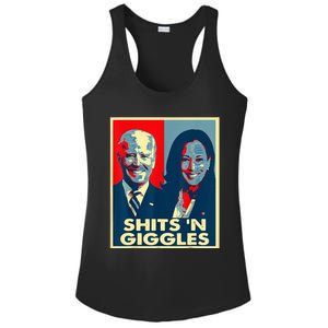 Anti Biden Harris Shits N Giggles Political Ladies PosiCharge Competitor Racerback Tank