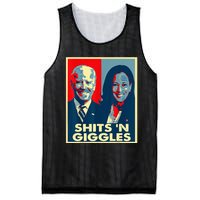 Anti Biden Harris Shits N Giggles Political Mesh Reversible Basketball Jersey Tank