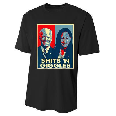 Anti Biden Harris Shits N Giggles Political Performance Sprint T-Shirt