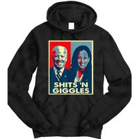 Anti Biden Harris Shits N Giggles Political Tie Dye Hoodie