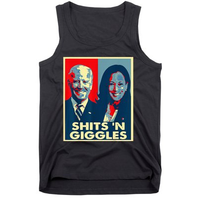 Anti Biden Harris Shits N Giggles Political Tank Top