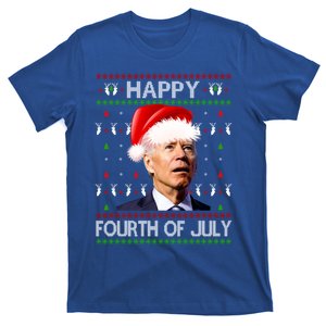 Anti Biden Happy 4th Of July Ugly Christmas Xmas Gift T-Shirt