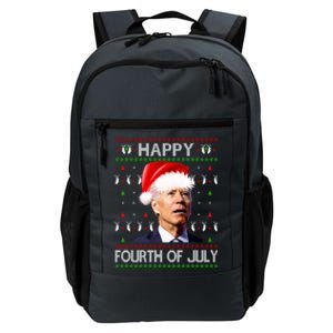 Anti Biden Happy 4th Of July Ugly Christmas Xmas Gift Daily Commute Backpack