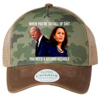 Biden Shirt Funny Anti Biden Harris Design Legacy Tie Dye Trucker Hat