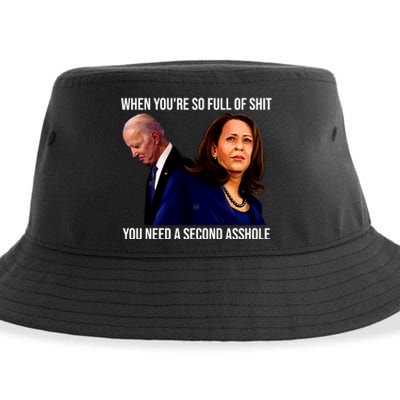 Biden Shirt Funny Anti Biden Harris Design Sustainable Bucket Hat