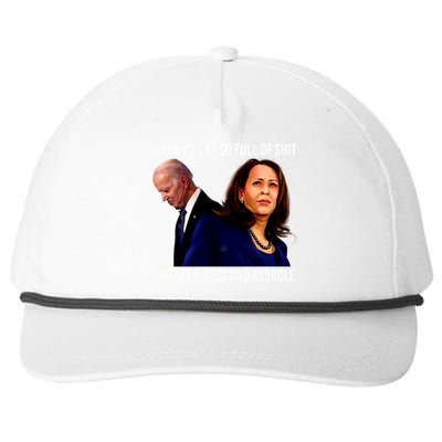 Biden Shirt Funny Anti Biden Harris Design Snapback Five-Panel Rope Hat