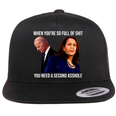 Biden Shirt Funny Anti Biden Harris Design Flat Bill Trucker Hat