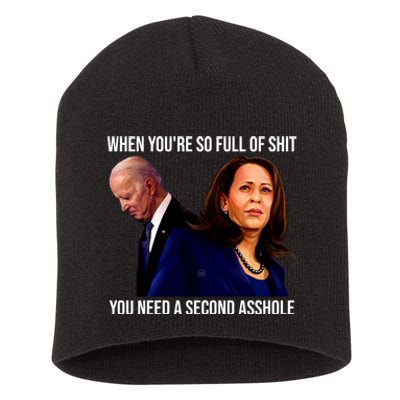 Biden Shirt Funny Anti Biden Harris Design Short Acrylic Beanie