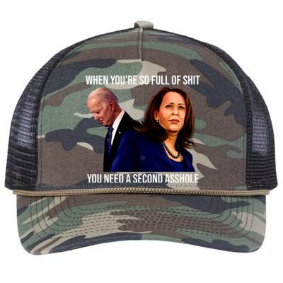 Biden Shirt Funny Anti Biden Harris Design Retro Rope Trucker Hat Cap