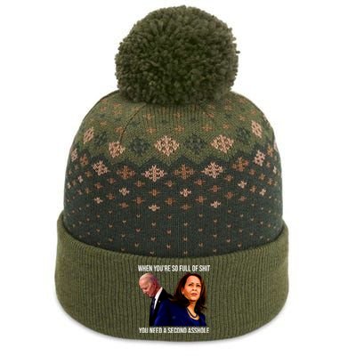 Biden Shirt Funny Anti Biden Harris Design The Baniff Cuffed Pom Beanie