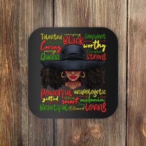 African Black History African American Ladies Juneteenth Coaster