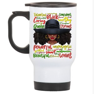 African Black History African American Ladies Juneteenth Stainless Steel Travel Mug