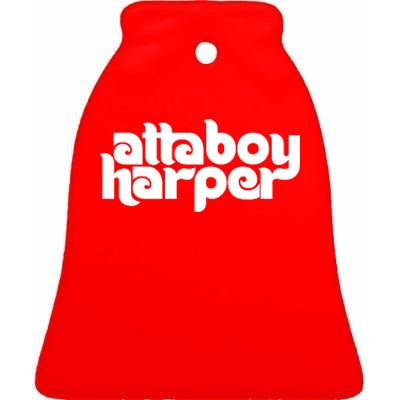 Atta Boy Harper Ceramic Bell Ornament