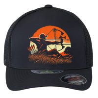 Archery Bow Hunter Deer Mule Elk Bow Hunting Flexfit Unipanel Trucker Cap